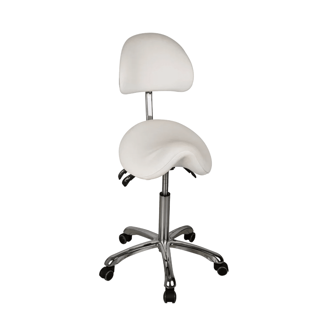 Emma Spa Technician Stool with Backrest - Kaemark