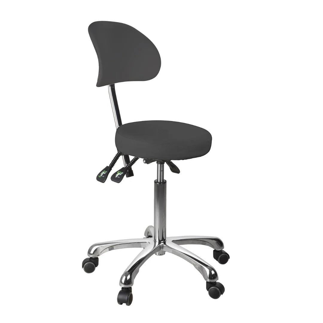 Harper Spa Technician Stool with Backrest - Kaemark