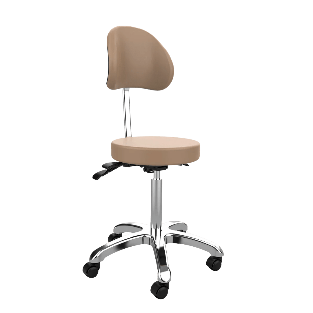 Harper Spa Technician Stool with Backrest - Kaemark