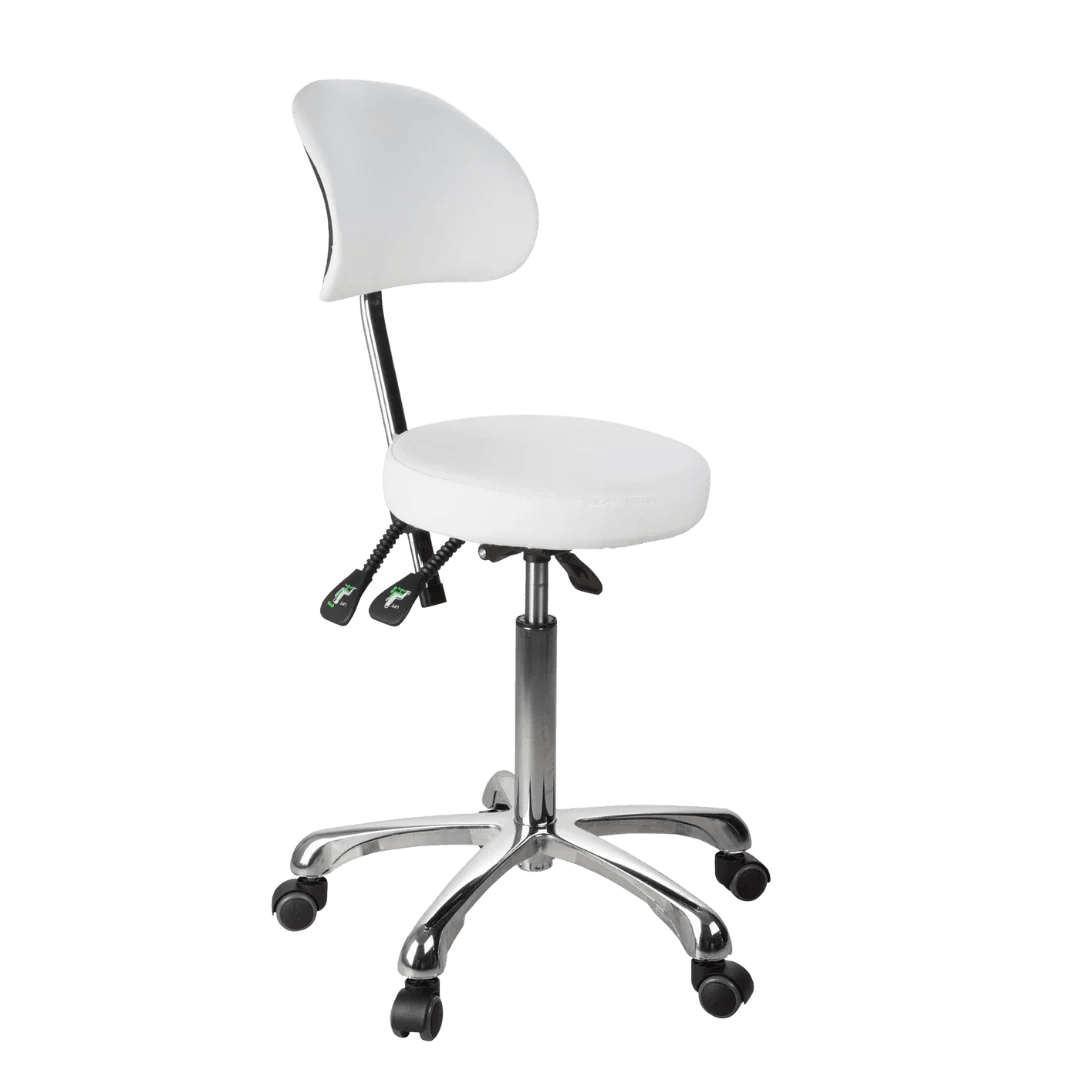 Harper Spa Technician Stool with Backrest - Kaemark