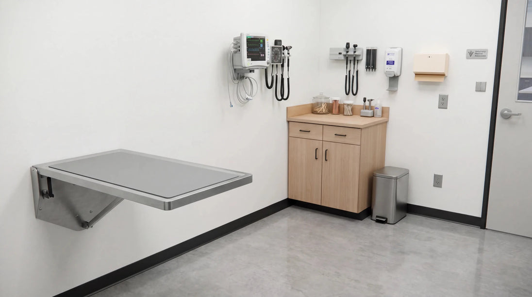 VetPro ER - 31" Exam Room Package with Lower Combo Drawer and Door Cabinet - Kaemark