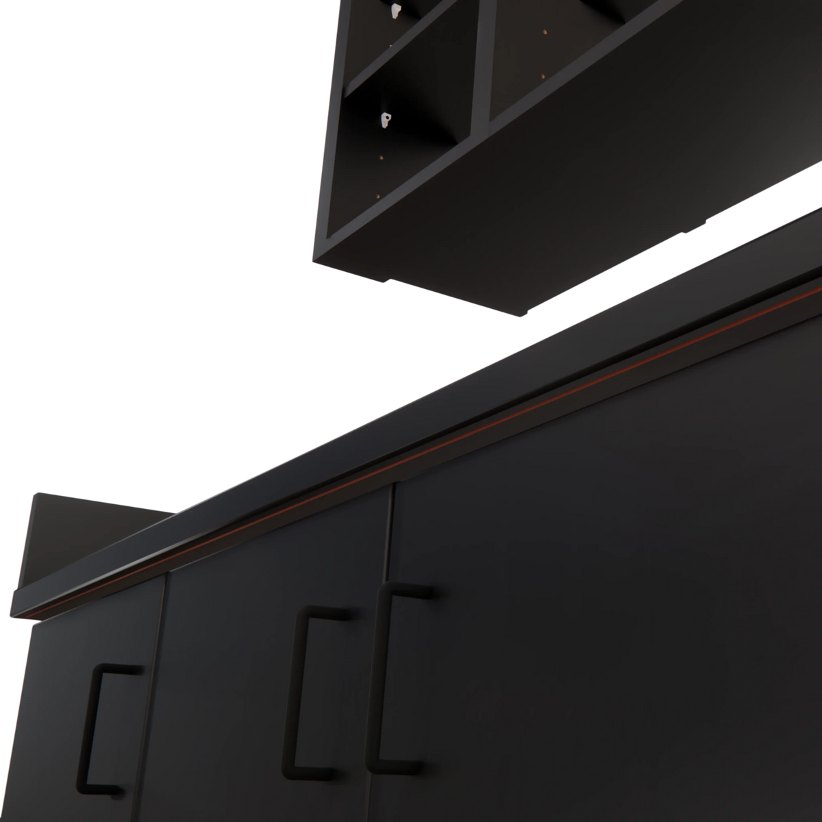 VetPro ER - 47" Wall-Mount Shelves and Base Cabinet Exam Room Veterinary Cabinets - Kaemark