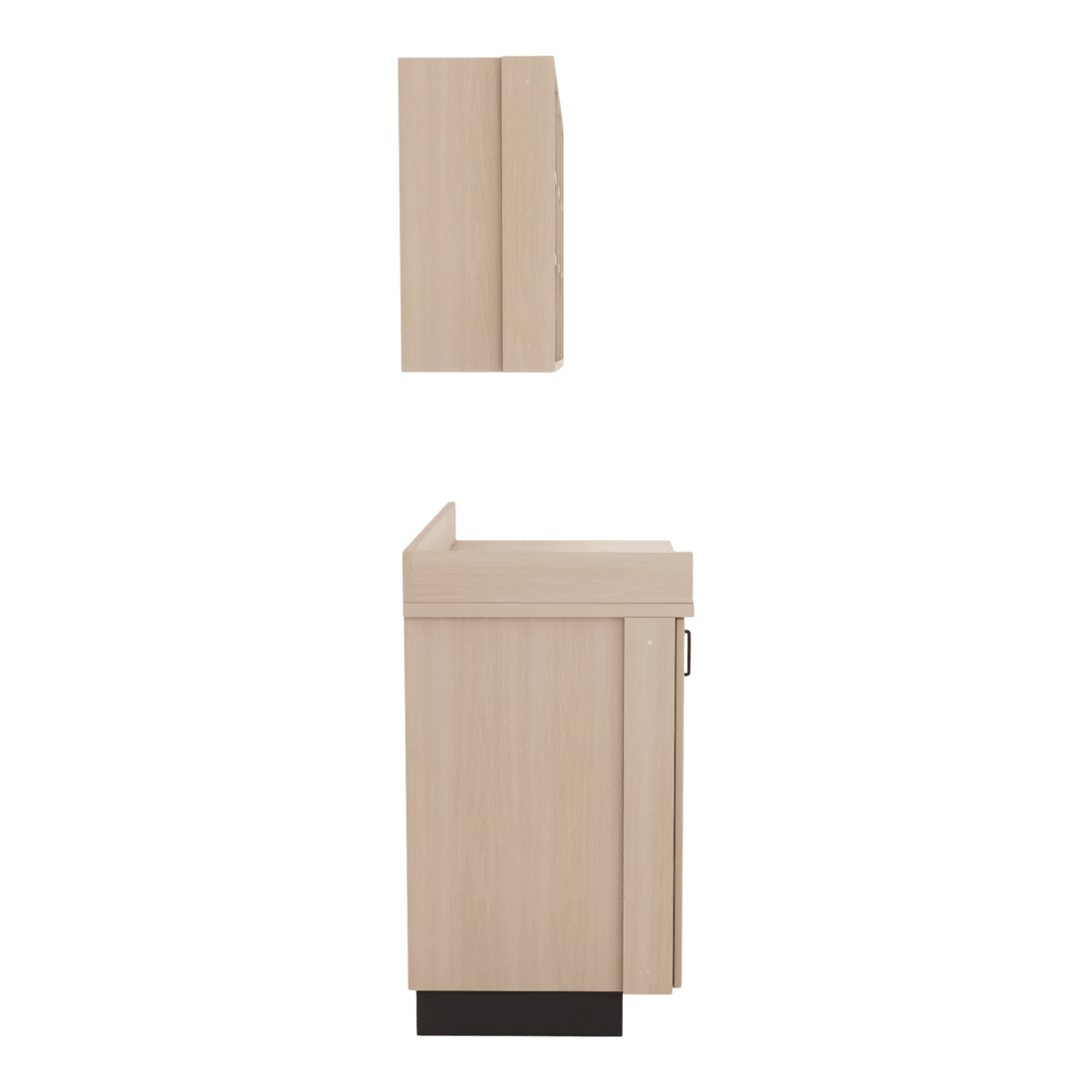 VetPro ER - 47" Wall-Mount Shelves and Base Cabinet Exam Room Veterinary Cabinets - Kaemark