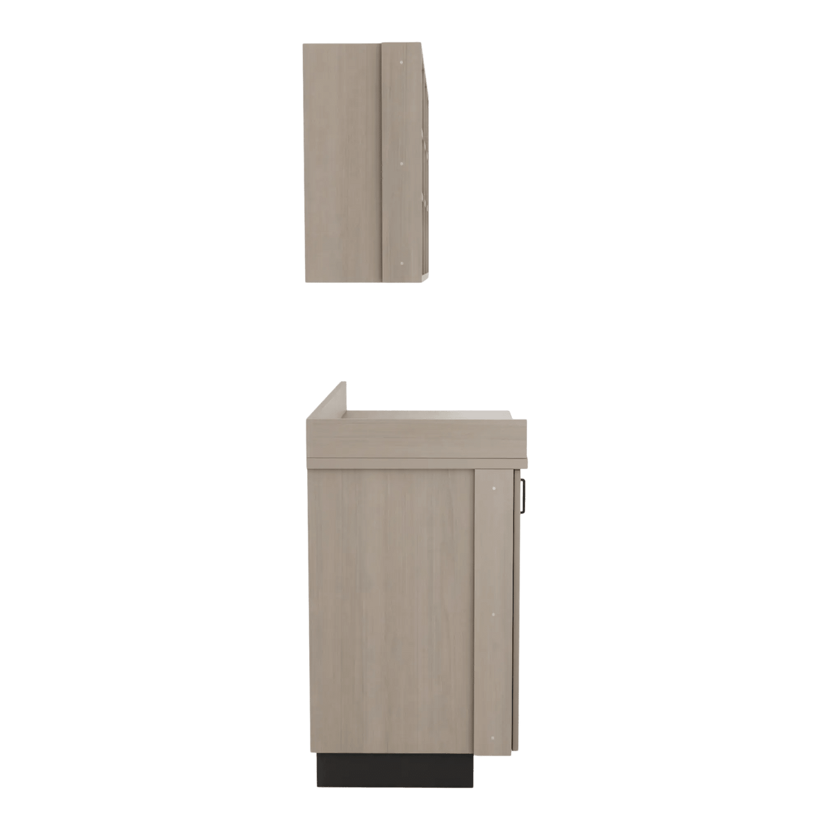 VetPro ER - 47" Wall-Mount Shelves and Base Cabinet Exam Room Veterinary Cabinets - Kaemark