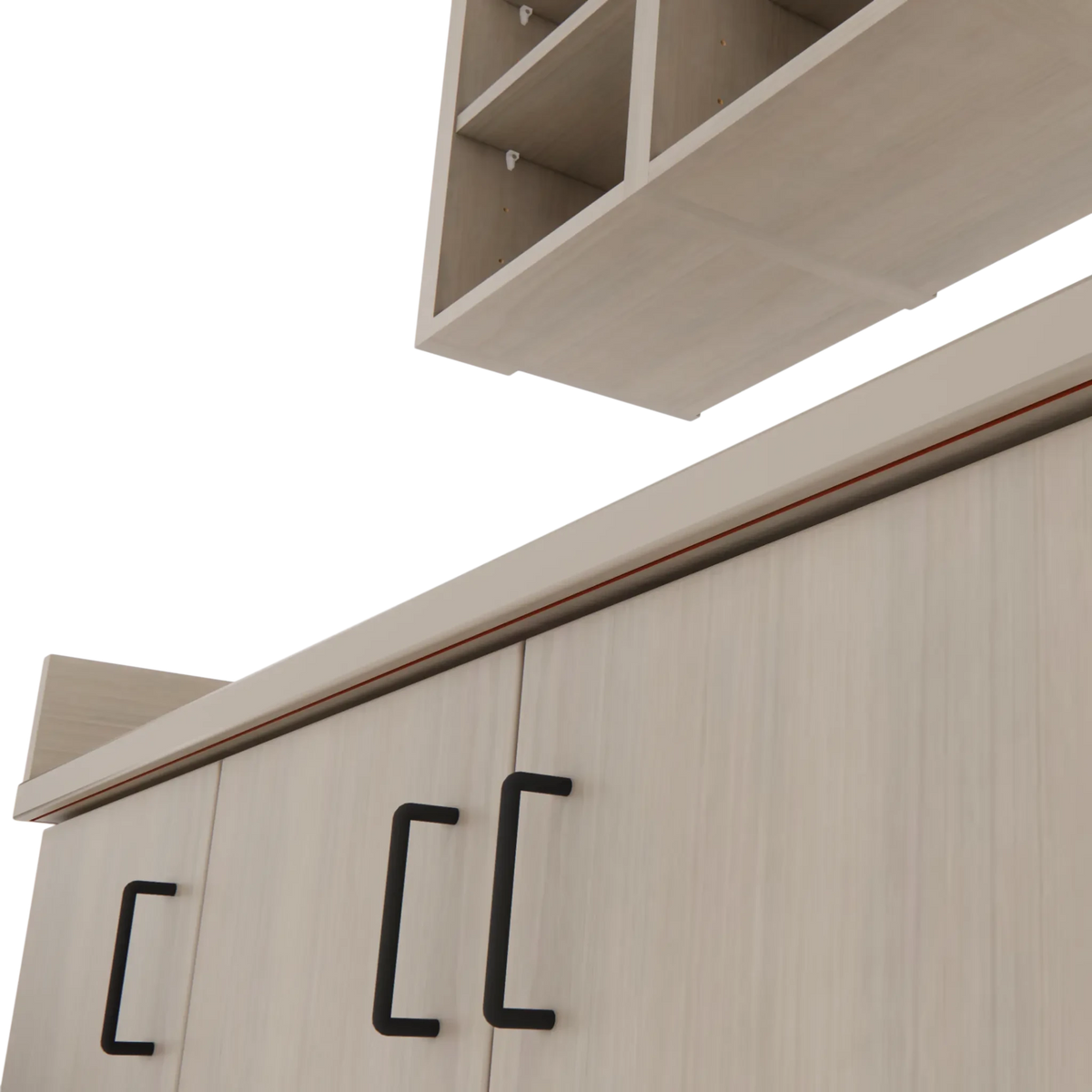 VetPro ER - 47" Wall-Mount Shelves and Base Cabinet Exam Room Veterinary Cabinets - Kaemark