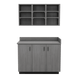VetPro ER - 47" Wall-Mount Shelves and Base Cabinet Exam Room Veterinary Cabinets - Kaemark