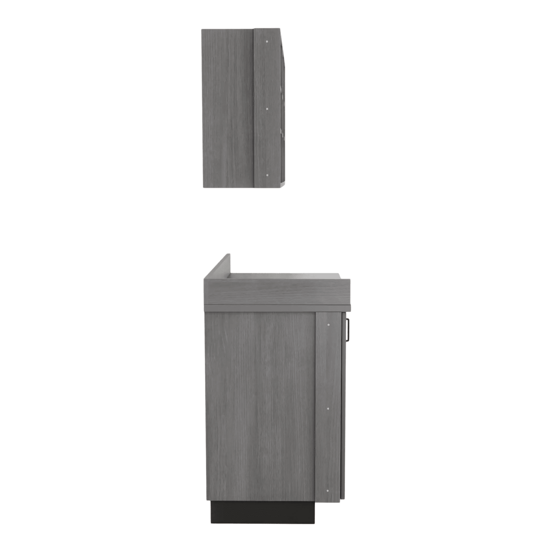 VetPro ER - 47" Wall-Mount Shelves and Base Cabinet Exam Room Veterinary Cabinets - Kaemark