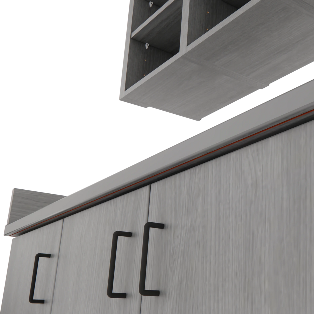 VetPro ER - 47" Wall-Mount Shelves and Base Cabinet Exam Room Veterinary Cabinets - Kaemark