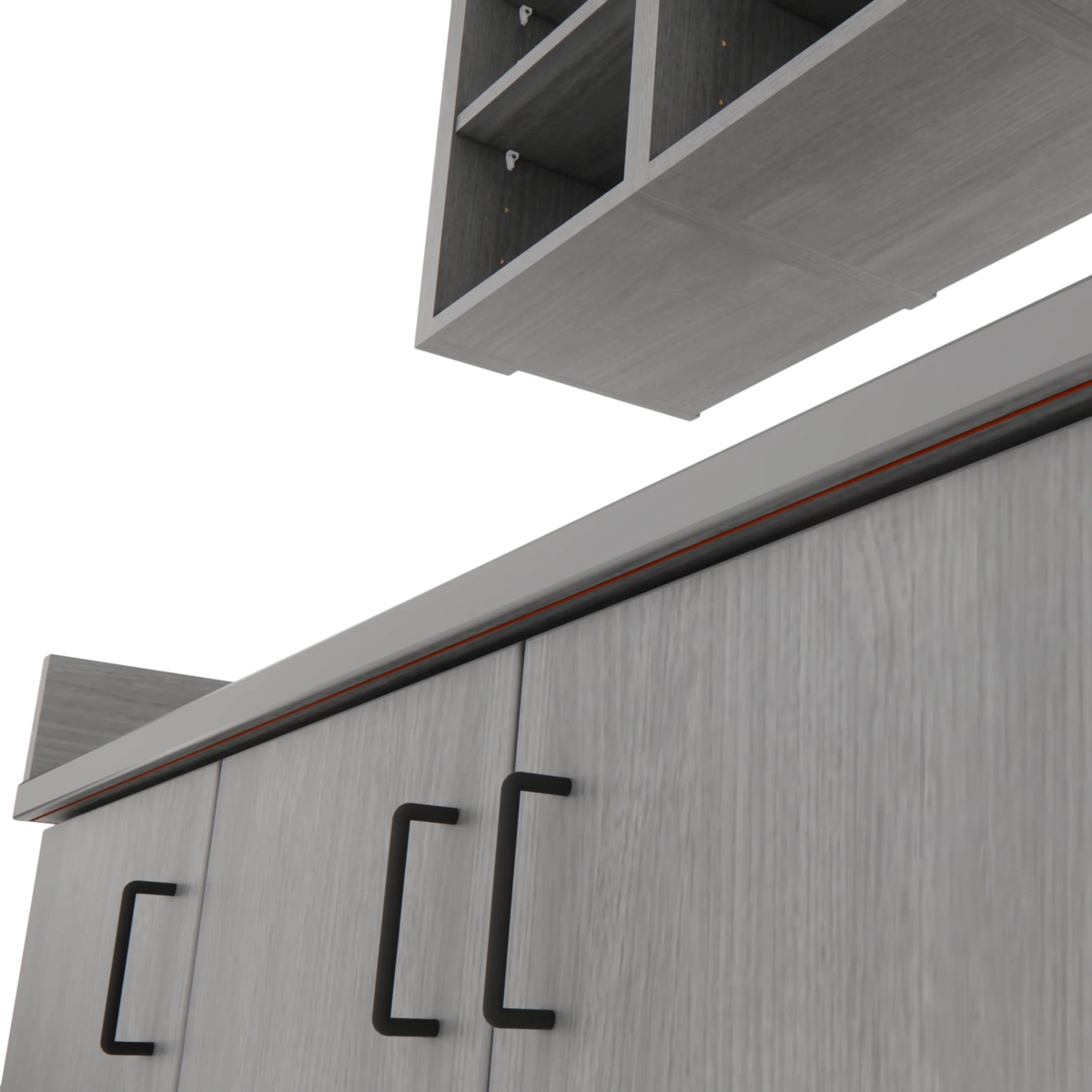 VetPro ER - 47" Wall-Mount Shelves and Base Cabinet Exam Room Veterinary Cabinets - Kaemark