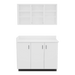 VetPro ER - 47" Wall-Mount Shelves and Base Cabinet Exam Room Veterinary Cabinets - Kaemark