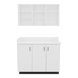 VetPro ER - 47" Wall-Mount Shelves and Base Cabinet Exam Room Veterinary Cabinets - Kaemark