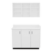 VetPro ER - 47" Wall-Mount Shelves and Base Cabinet Exam Room Veterinary Cabinets - Kaemark