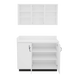 VetPro ER - 47" Wall-Mount Shelves and Base Cabinet Exam Room Veterinary Cabinets - Kaemark