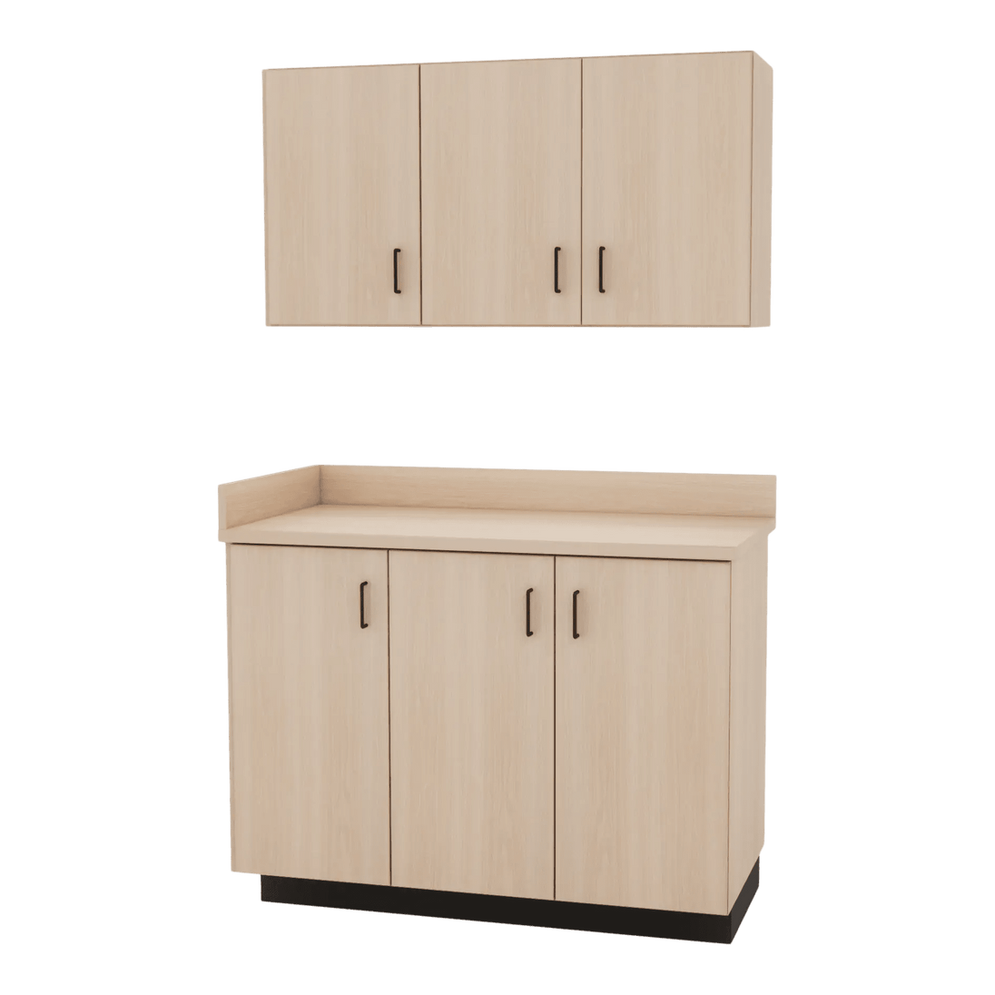 VetPro ER - 47" Wall-Mount Cabinet and Base Cabinet Exam Room Veterinary Cabinets - Kaemark