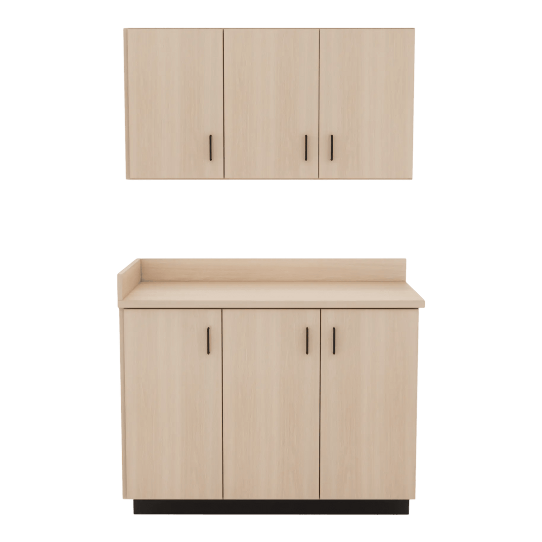 VetPro ER - 47" Wall-Mount Cabinet and Base Cabinet Exam Room Veterinary Cabinets - Kaemark