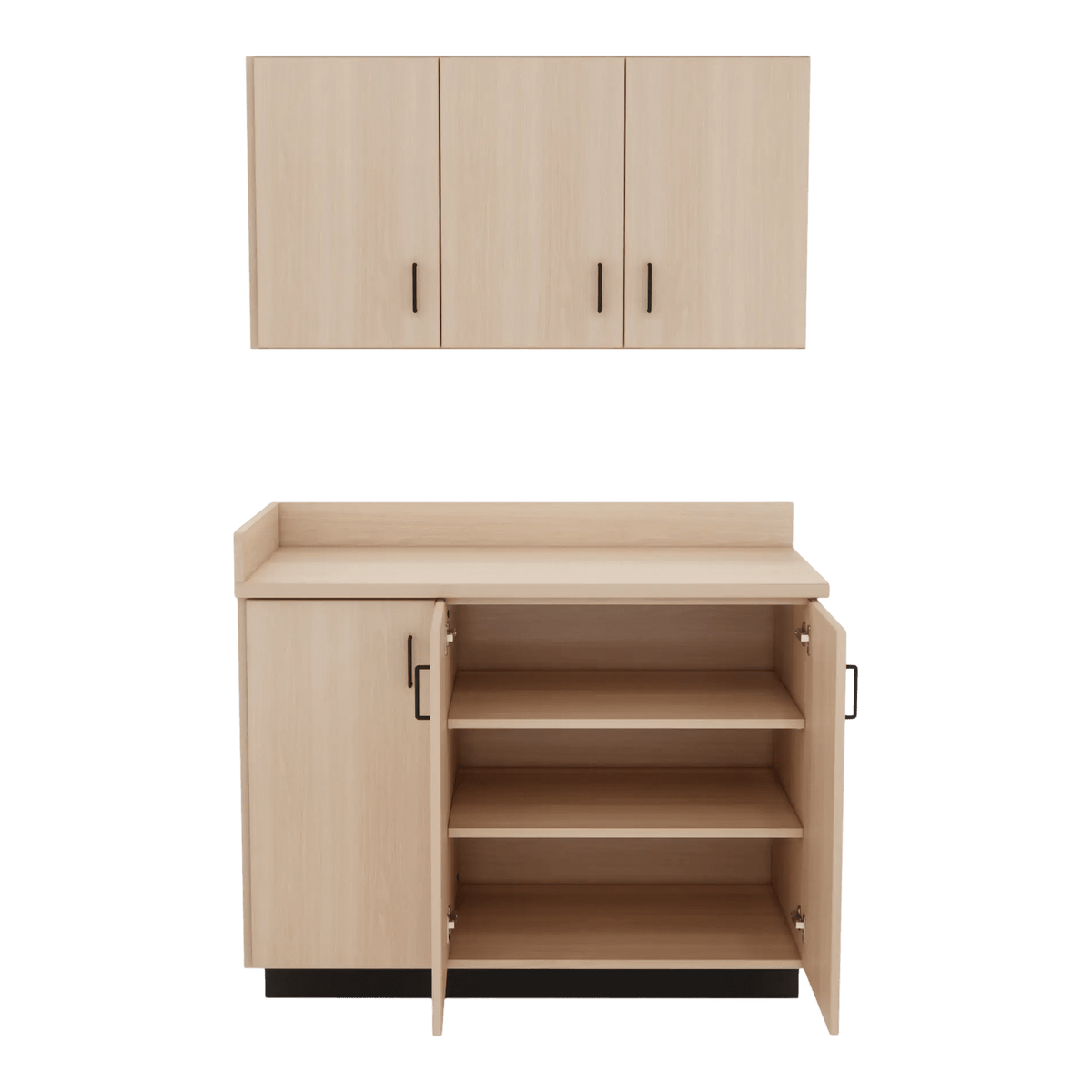 VetPro ER - 47" Wall-Mount Cabinet and Base Cabinet Exam Room Veterinary Cabinets - Kaemark