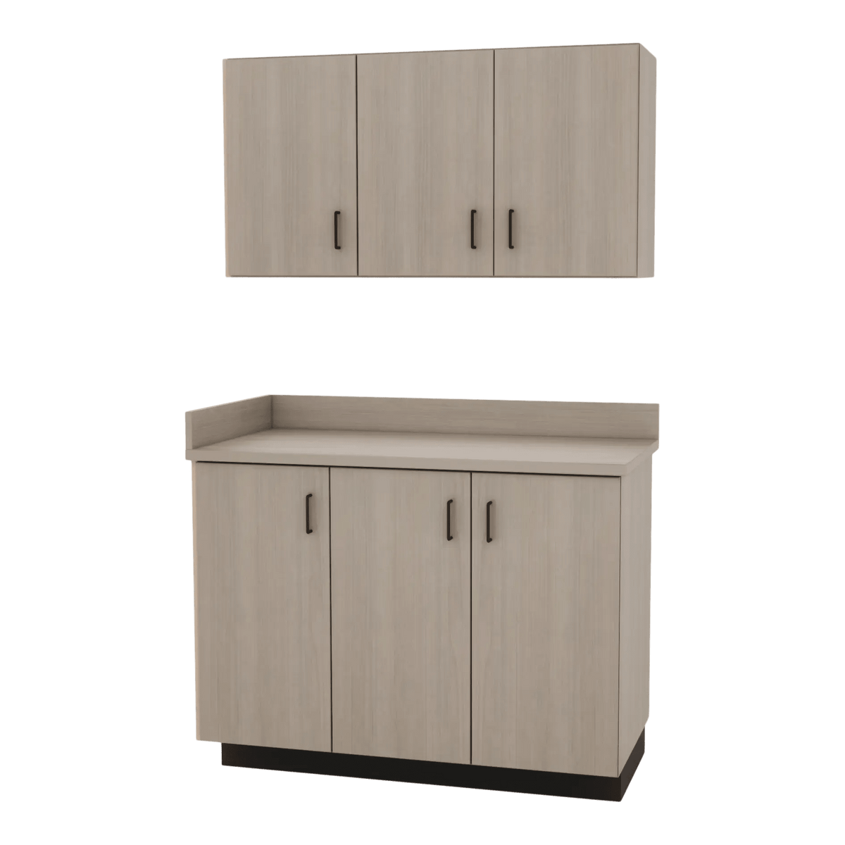VetPro ER - 47" Wall-Mount Cabinet and Base Cabinet Exam Room Veterinary Cabinets - Kaemark
