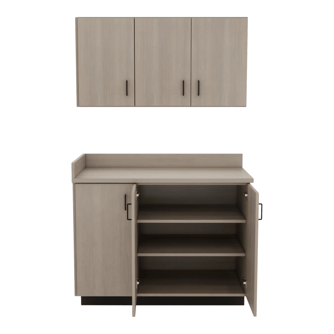 VetPro ER - 47" Wall-Mount Cabinet and Base Cabinet Exam Room Veterinary Cabinets - Kaemark