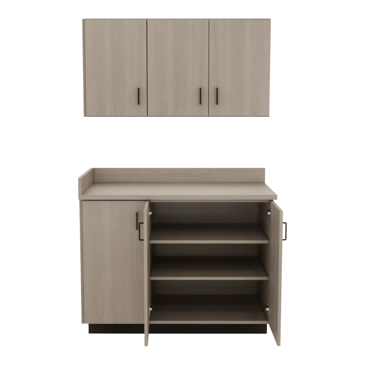VetPro ER - 47" Wall-Mount Cabinet and Base Cabinet Exam Room Veterinary Cabinets - Kaemark