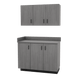 VetPro ER - 47" Wall-Mount Cabinet and Base Cabinet Exam Room Veterinary Cabinets - Kaemark