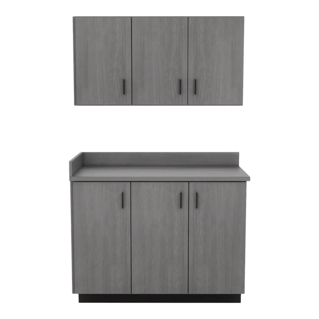 VetPro ER - 47" Wall-Mount Cabinet and Base Cabinet Exam Room Veterinary Cabinets - Kaemark