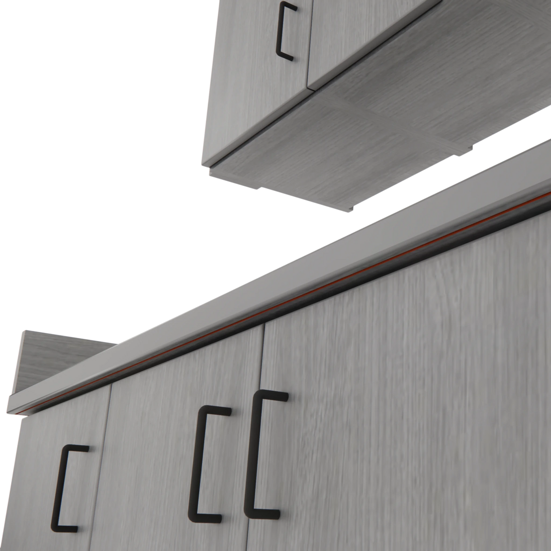 VetPro ER - 47" Wall-Mount Cabinet and Base Cabinet Exam Room Veterinary Cabinets - Kaemark