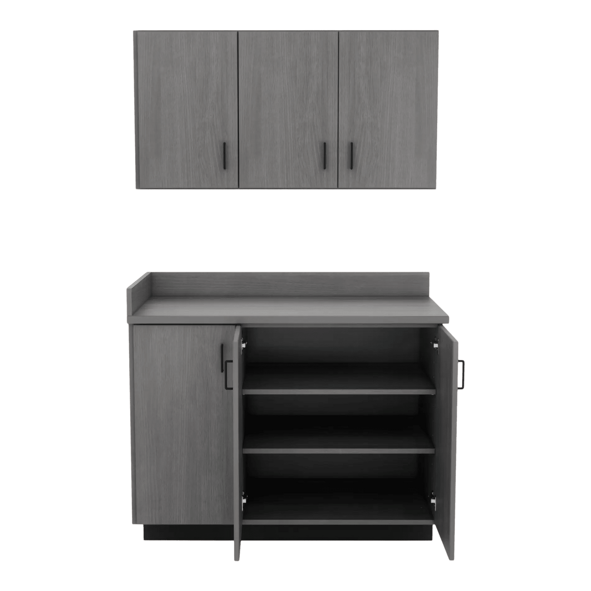 VetPro ER - 47" Wall-Mount Cabinet and Base Cabinet Exam Room Veterinary Cabinets - Kaemark