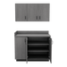 VetPro ER - 47" Wall-Mount Cabinet and Base Cabinet Exam Room Veterinary Cabinets - Kaemark