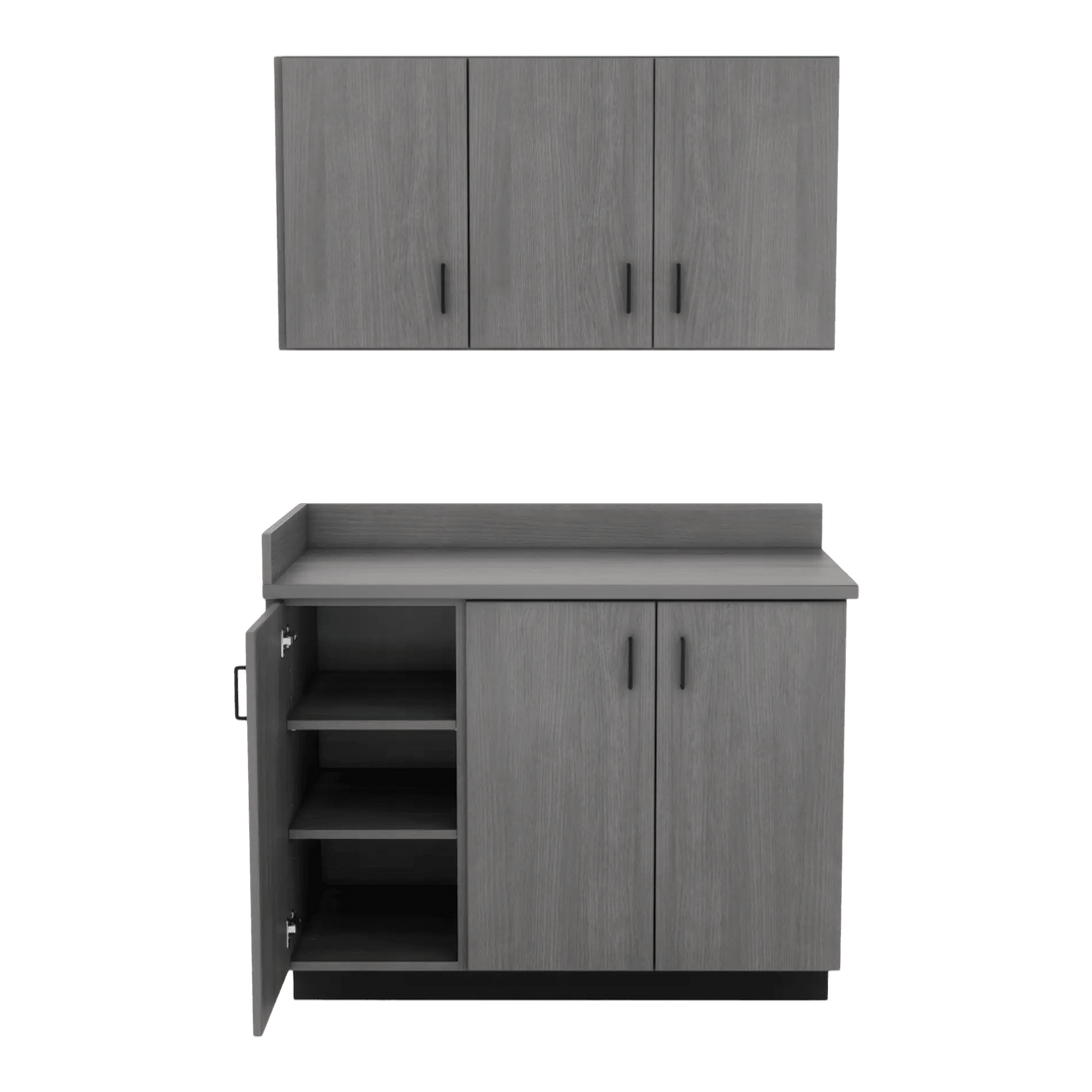 VetPro ER - 47" Wall-Mount Cabinet and Base Cabinet Exam Room Veterinary Cabinets - Kaemark