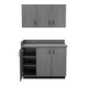 VetPro ER - 47" Wall-Mount Cabinet and Base Cabinet Exam Room Veterinary Cabinets - Kaemark