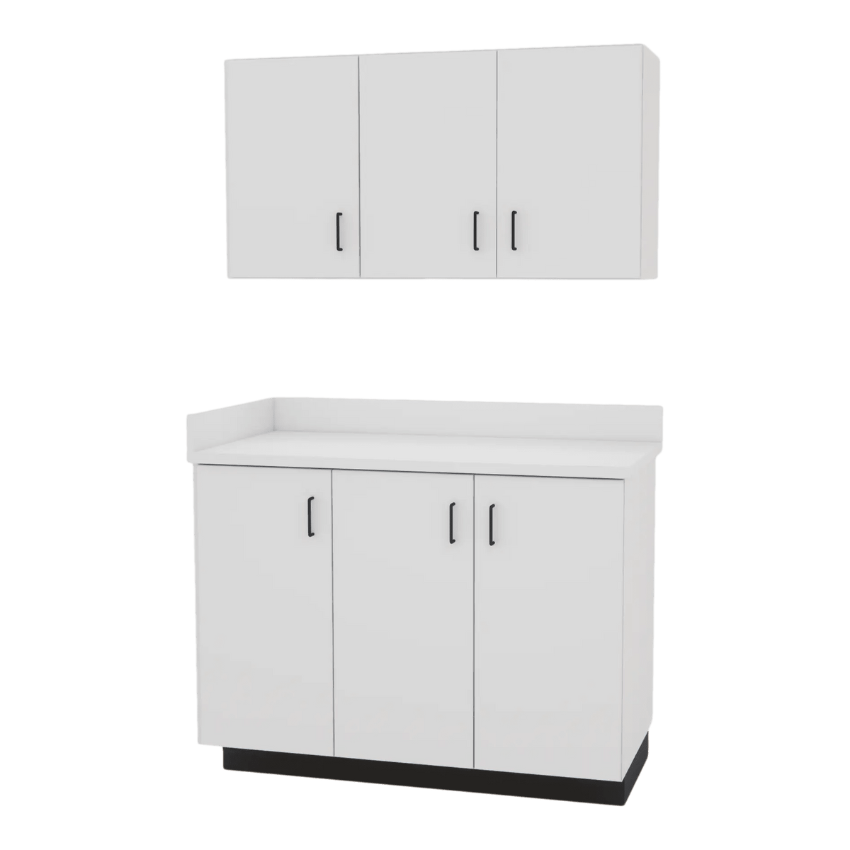 VetPro ER - 47" Wall-Mount Cabinet and Base Cabinet Exam Room Veterinary Cabinets - Kaemark