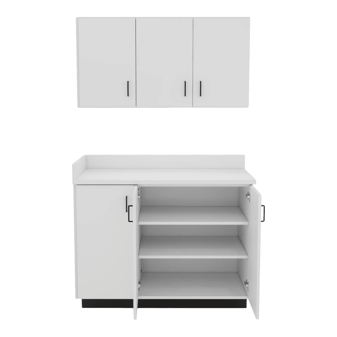 VetPro ER - 47" Wall-Mount Cabinet and Base Cabinet Exam Room Veterinary Cabinets - Kaemark