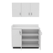 VetPro ER - 47" Wall-Mount Cabinet and Base Cabinet Exam Room Veterinary Cabinets - Kaemark