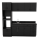 VetPro LB - 8' Wall-Mount Cabinet and Combo Base Cabinet Lab Room Veterinary Cabinet Package - Kaemark