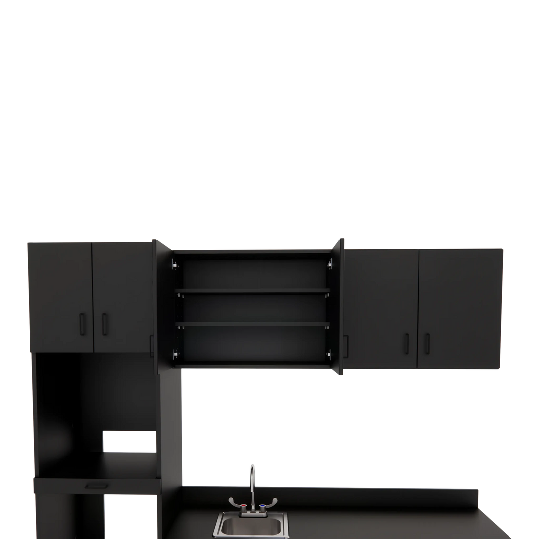 VetPro LB - 8' Wall-Mount Cabinet and Combo Base Cabinet Lab Room Veterinary Cabinet Package - Kaemark