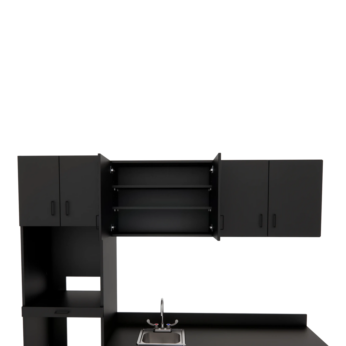 VetPro LB - 8' Wall-Mount Cabinet and Combo Base Cabinet Lab Room Veterinary Cabinet Package - Kaemark