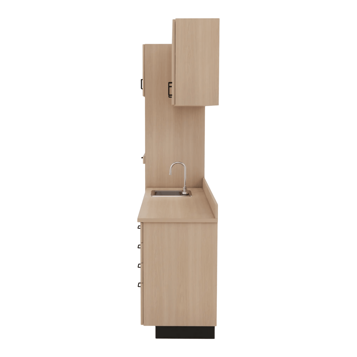VetPro LB - 8' Wall-Mount Cabinet and Combo Base Cabinet Lab Room Veterinary Cabinet Package - Kaemark