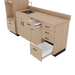 VetPro LB - 8' Wall-Mount Cabinet and Combo Base Cabinet Lab Room Veterinary Cabinet Package - Kaemark