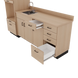 VetPro LB - 8' Wall-Mount Cabinet and Combo Base Cabinet Lab Room Veterinary Cabinet Package - Kaemark