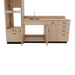 VetPro LB - 8' Wall-Mount Cabinet and Combo Base Cabinet Lab Room Veterinary Cabinet Package - Kaemark