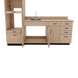VetPro LB - 8' Wall-Mount Cabinet and Combo Base Cabinet Lab Room Veterinary Cabinet Package - Kaemark