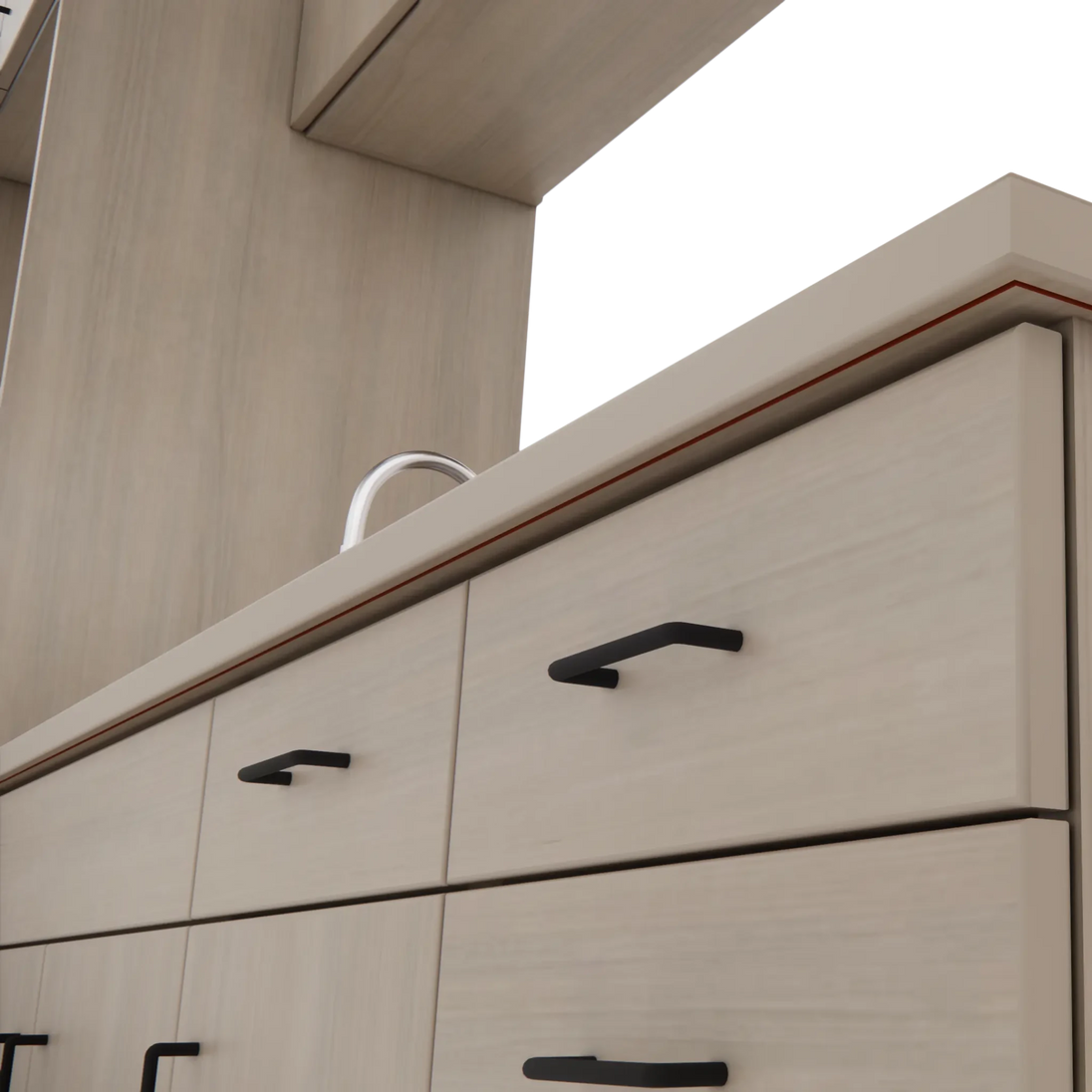VetPro LB - 8' Wall-Mount Cabinet and Combo Base Cabinet Lab Room Veterinary Cabinet Package - Kaemark