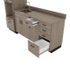VetPro LB - 8' Wall-Mount Cabinet and Combo Base Cabinet Lab Room Veterinary Cabinet Package - Kaemark