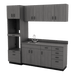 VetPro LB - 8' Wall-Mount Cabinet and Combo Base Cabinet Lab Room Veterinary Cabinet Package - Kaemark