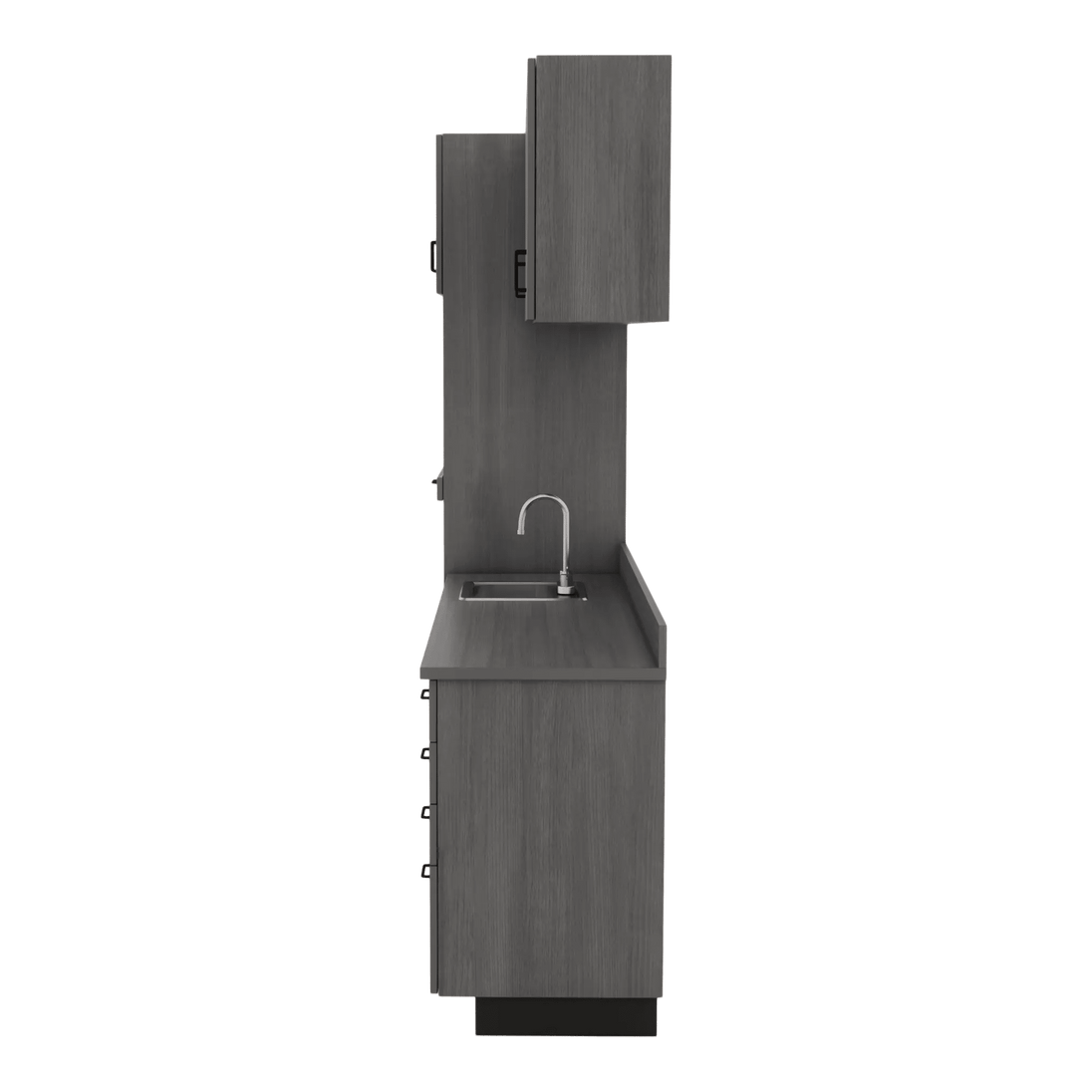VetPro LB - 8' Wall-Mount Cabinet and Combo Base Cabinet Lab Room Veterinary Cabinet Package - Kaemark