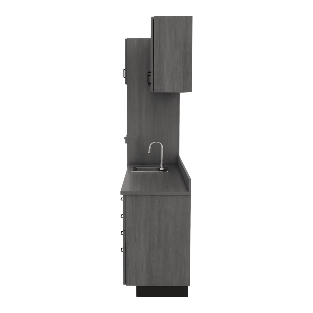 VetPro LB - 8' Wall-Mount Cabinet and Combo Base Cabinet Lab Room Veterinary Cabinet Package - Kaemark