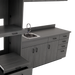 VetPro LB - 8' Wall-Mount Cabinet and Combo Base Cabinet Lab Room Veterinary Cabinet Package - Kaemark