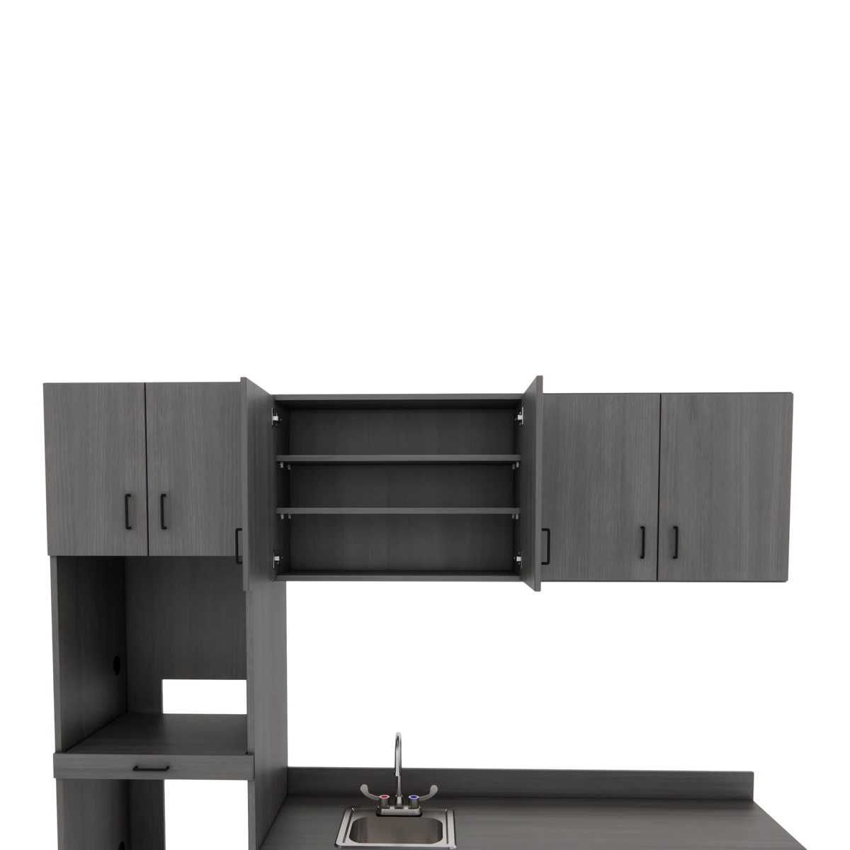 VetPro LB - 8' Wall-Mount Cabinet and Combo Base Cabinet Lab Room Veterinary Cabinet Package - Kaemark