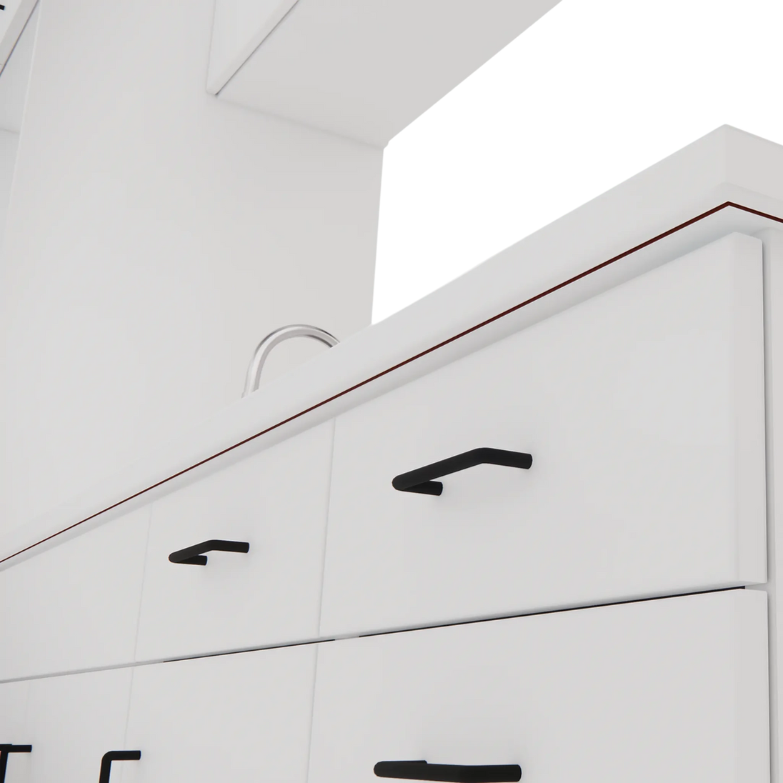 VetPro LB - 8' Wall-Mount Cabinet and Combo Base Cabinet Lab Room Veterinary Cabinet Package - Kaemark