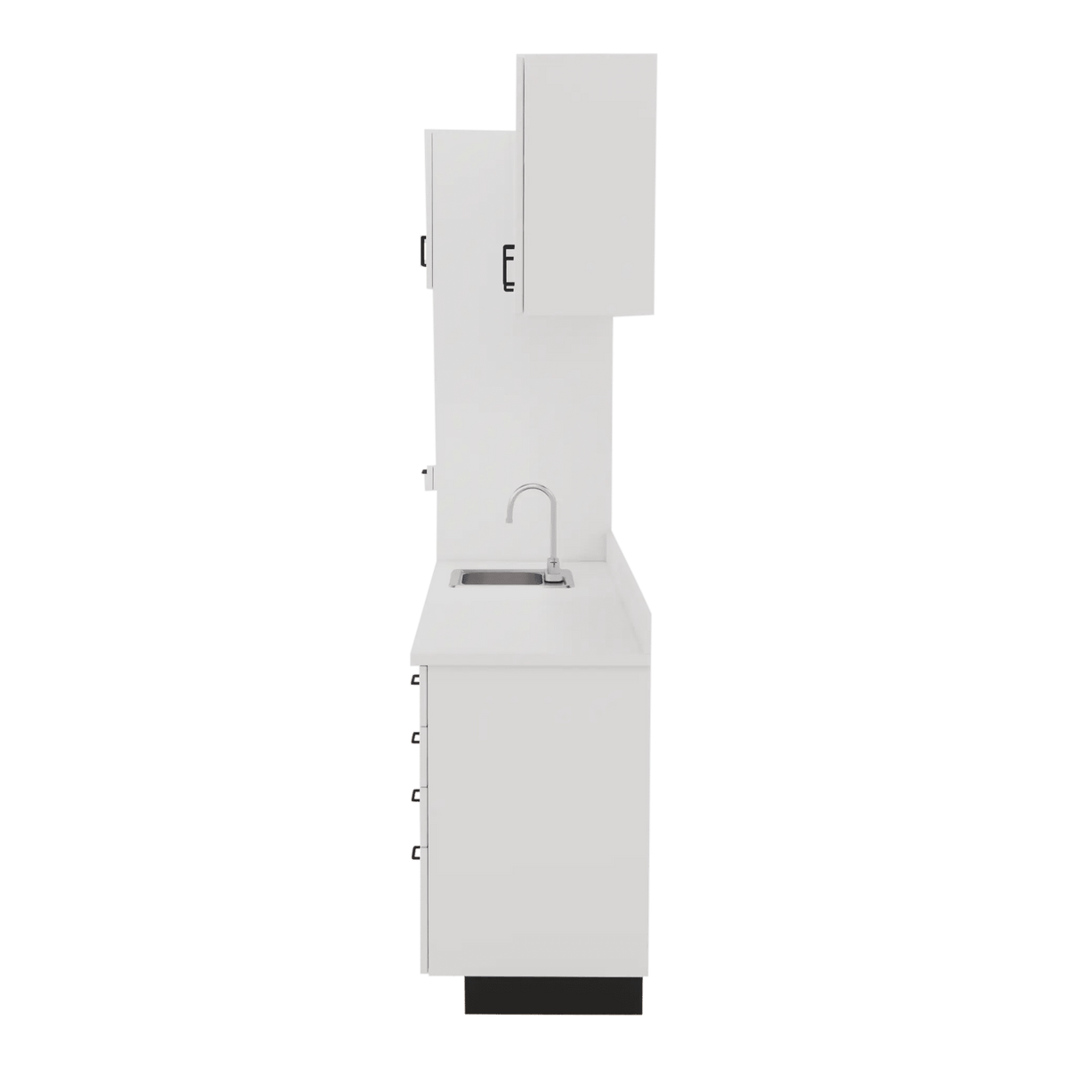 VetPro LB - 8' Wall-Mount Cabinet and Combo Base Cabinet Lab Room Veterinary Cabinet Package - Kaemark